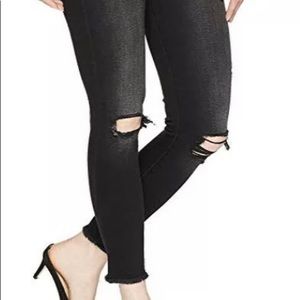 7 for all Mankind Women's Aubrey Jean BLACK Sz 31